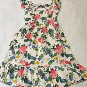 Old Navy Kids Dress with Pink and Green Floral Design